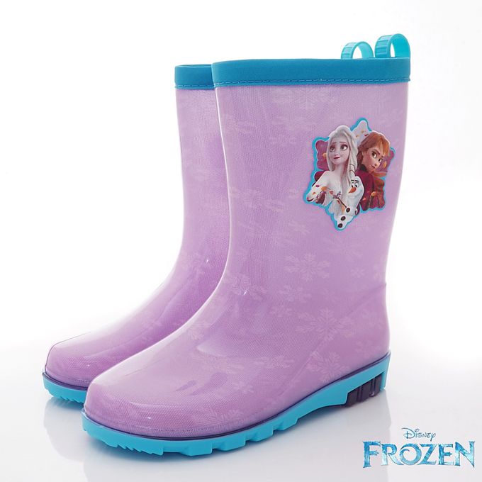 台灣製冰雪奇緣長筒雨鞋(中大童段)-雨鞋-紫