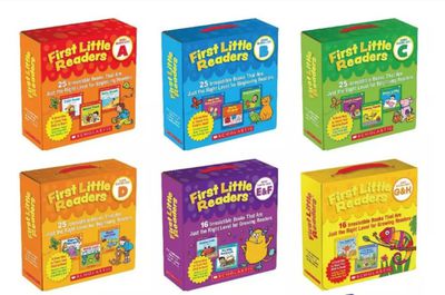 Scholastic - 我的第一套小小閱讀文庫First Little Readers （LEVEL A+B、LEVEL C+D、LEVEL E&F+G&H）組合-LEVEL A+B、LEVEL C+D(25本小書+CD版或QR Code版擇一）LEVEL E&F+G&H(16本小書+CD)