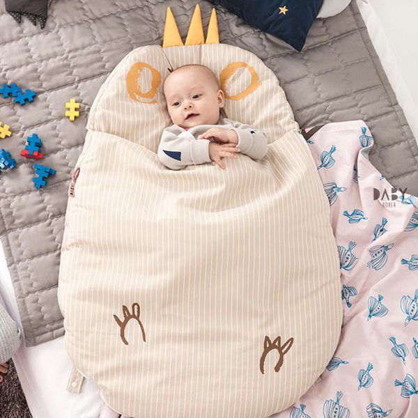韓國Daby - 小怪獸嬰兒睡袋-堅果Nuty(淺褐) (適用：1~18個月，尺寸： 64 x 91 公分)