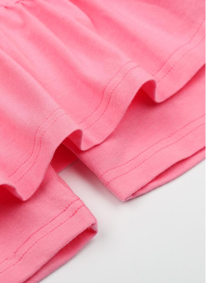 韓國 OZKIZ - 鬆緊腰層次蛋糕短褲裙-薰衣草紫