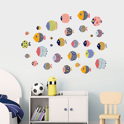 JB Design - 時尚壁貼-可愛小魚 (50cm*70cm)