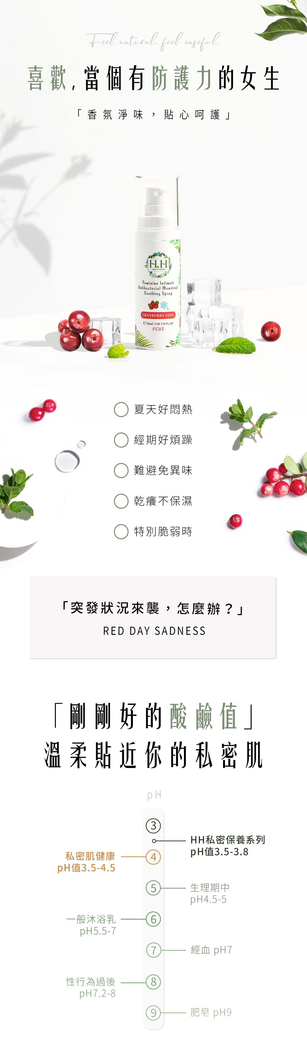 HH草本新淨界 - 私密經期抗菌舒緩噴霧 PLUS-樹影微風-30ml