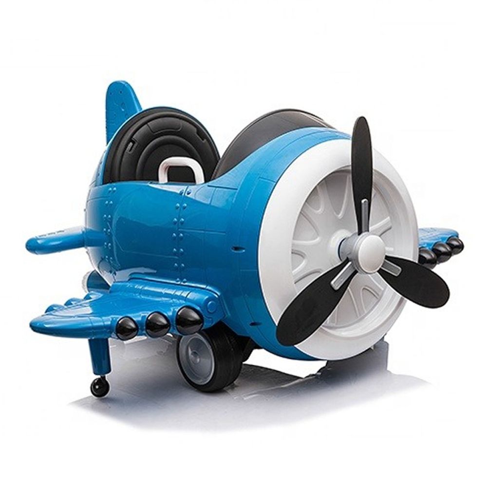 i-Smart - 小鋼砲戰鬥機 雙驅兒童電動車-藍色