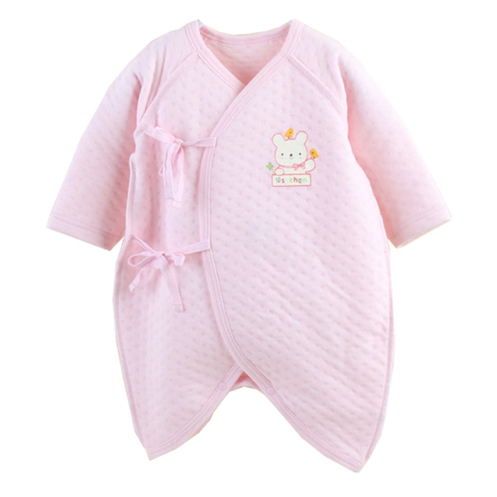 JoyNa - 2件入-保暖連身長袖空氣棉蝴蝶衣-粉色+隨機一件 (均碼)