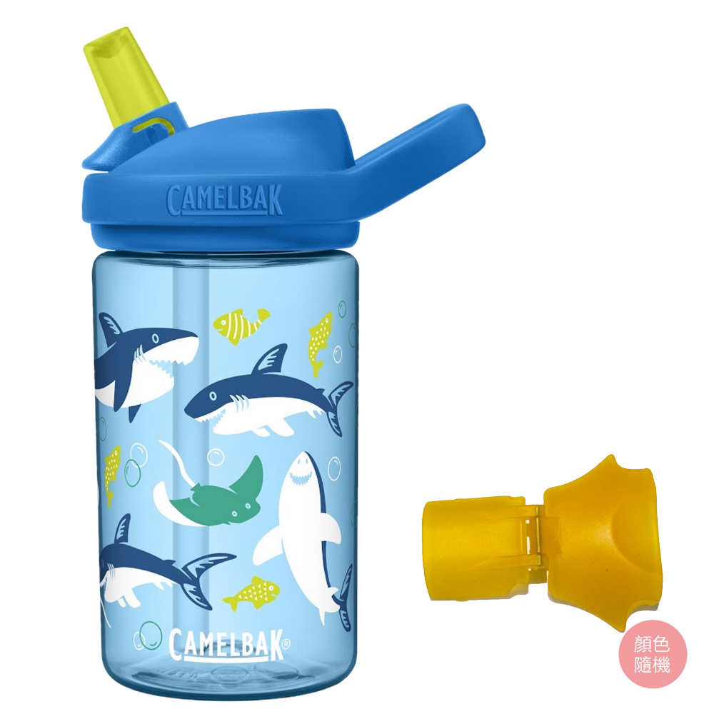 CamelBak - 【贈防塵蓋】EDDY+ 兒童吸管運動水瓶-鯊魚樂園 (400ml)-145g
