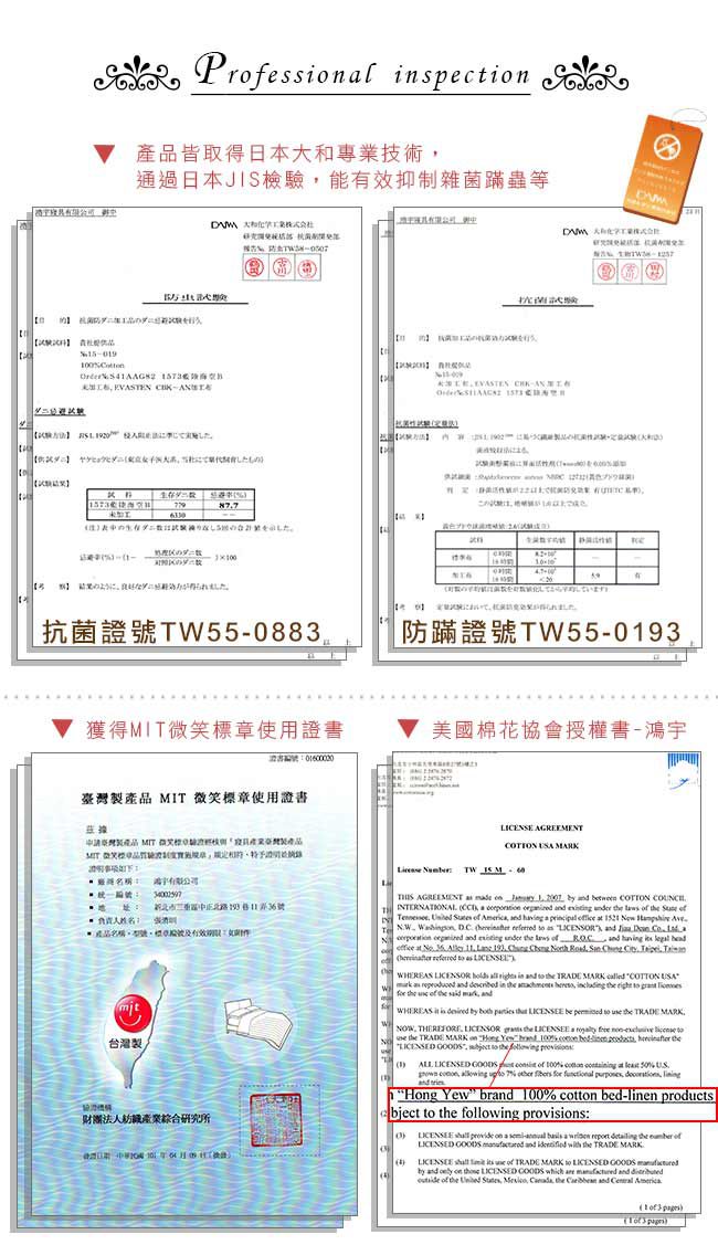 鴻宇 HongYew - 雙人床包枕套組 防蹣抗菌100%美國棉-旅行家-藍