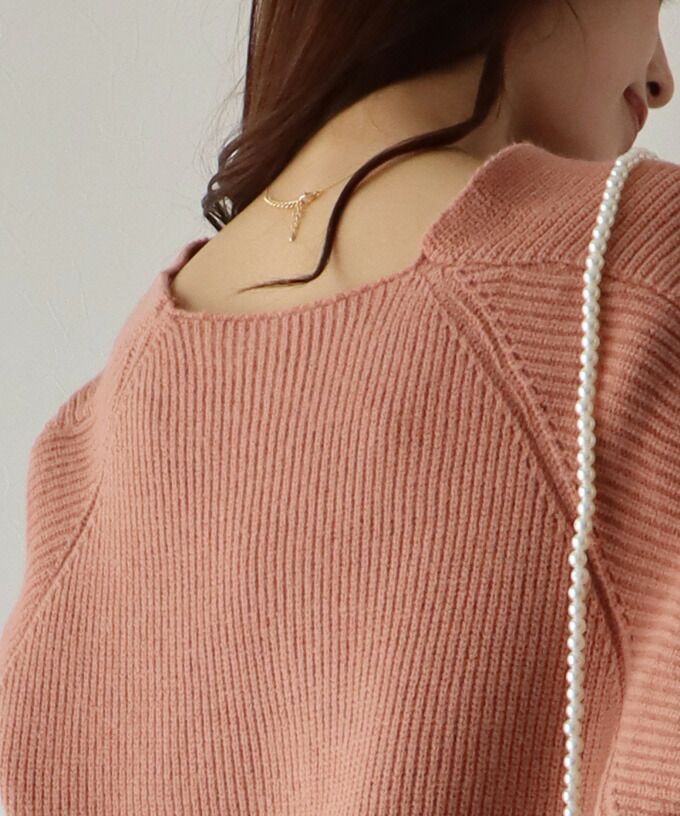 日本 BLUE EAST - 柔美交叉短版針織毛衣-淺灰