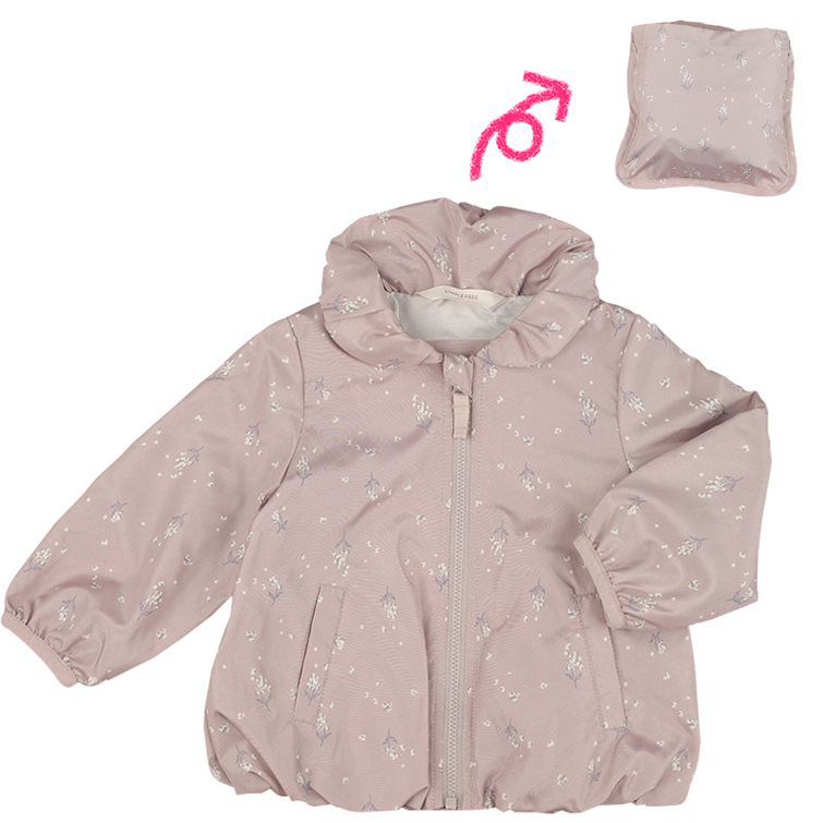 akachan honpo - 防潑水夾克-粉紅色