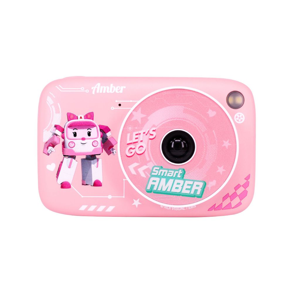 POLI 波力救援小英雄 - 兒童數位相機含32G記憶卡-安寶-粉色
