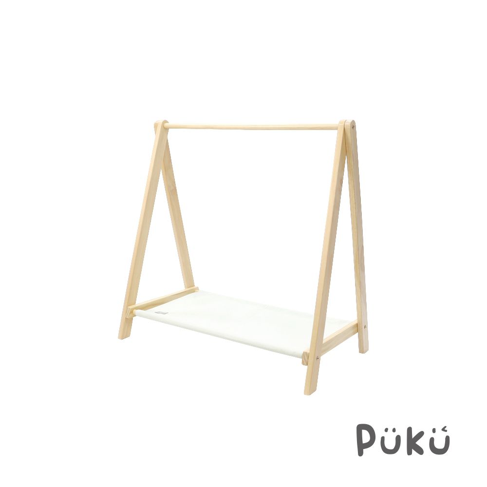 UNI有你宅 實木三角兒童掛衣帽架 (80公分高)