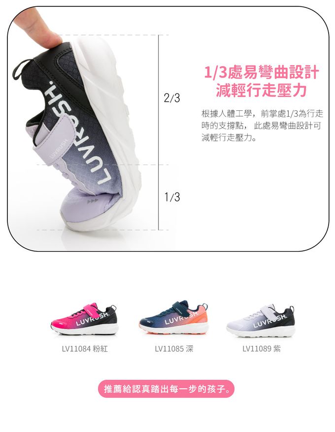 Moonstar日本月星 - LIGHT FOAM 2E競速運動鞋(中大童段)-運動鞋-紫