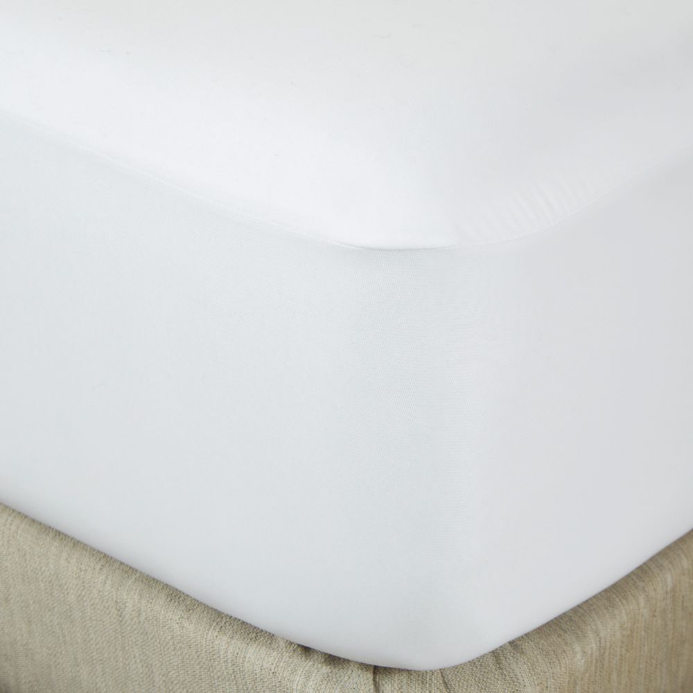 美國寢之堡 - 柔棉床包式防水防螨保潔墊-白 (加大( Queen)-182x190x45cm)