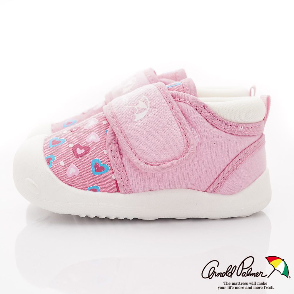 Arnold Palmer 雨傘牌 - 專櫃童鞋-桃心輕量學步鞋專櫃款(寶寶段)-粉-日本尺寸cm