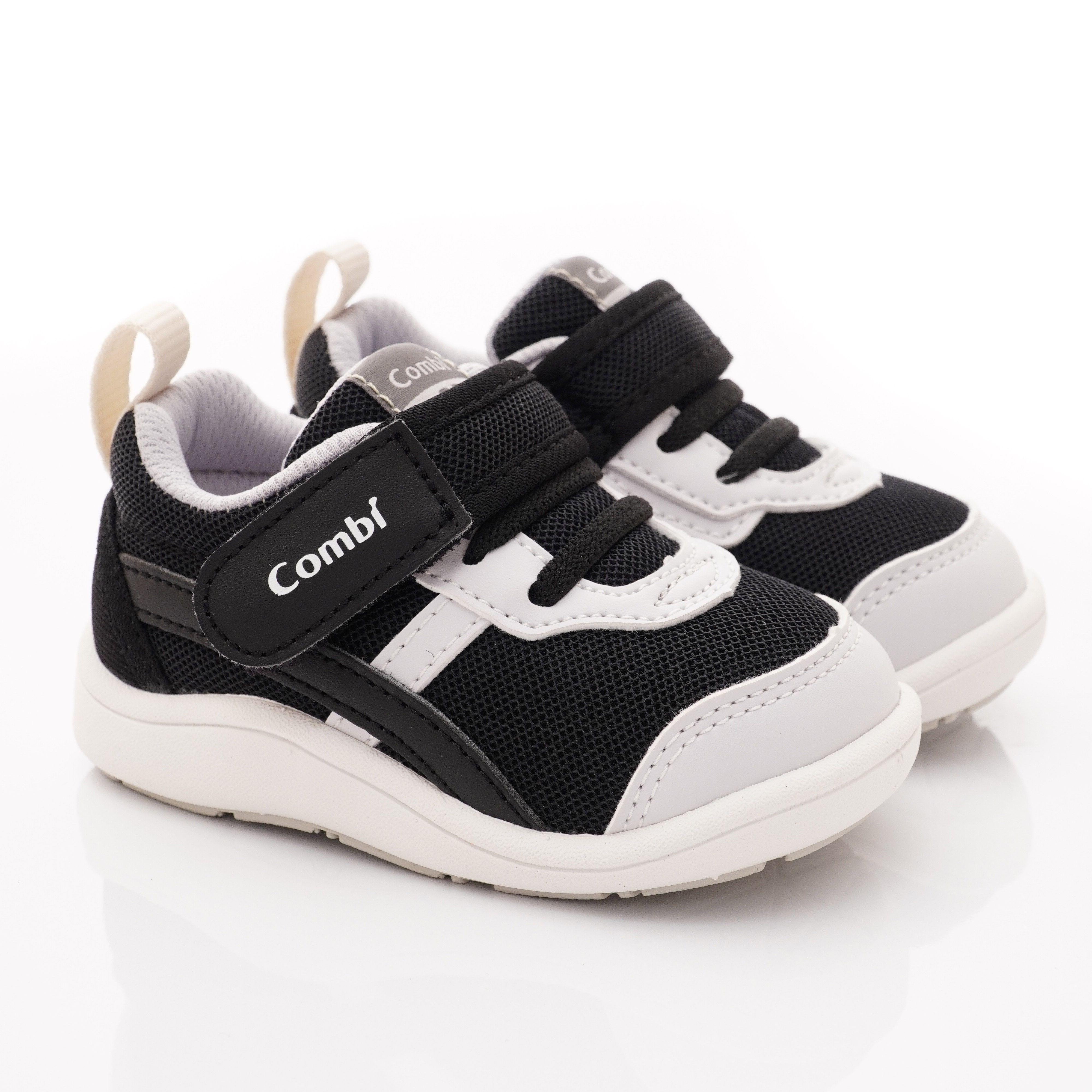 日本 Combi - 學步鞋/機能童鞋-NICEWALK 醫學級成長機能鞋(寶寶段)-黑