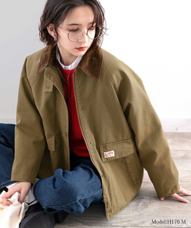 日本 Classical Elf - 工作服風挺版立領夾克-卡其
