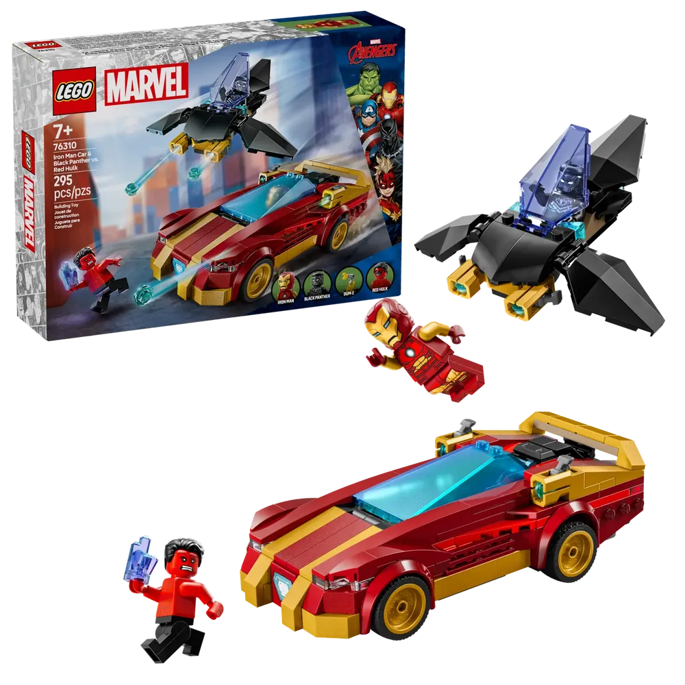 LEGO 76310 鋼鐵人汽車和黑豹 vs. 浩克 Iron Man Car & Black Panther vs. Red Hul