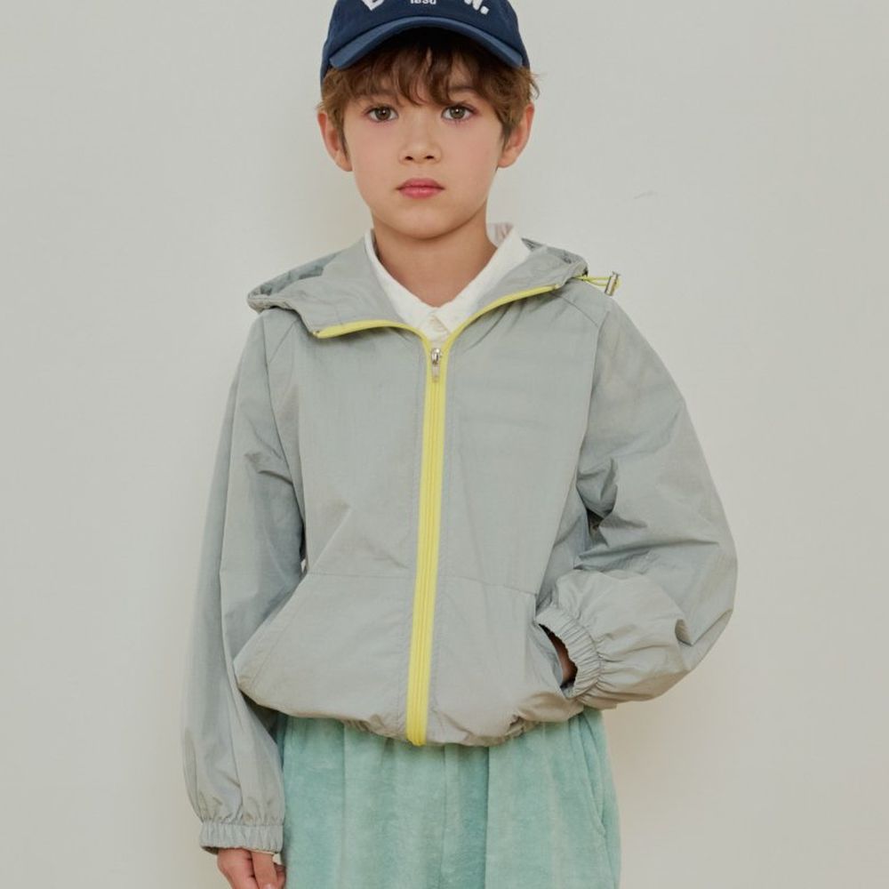 ERINJ 換季必備！擋風連帽外套-淺灰