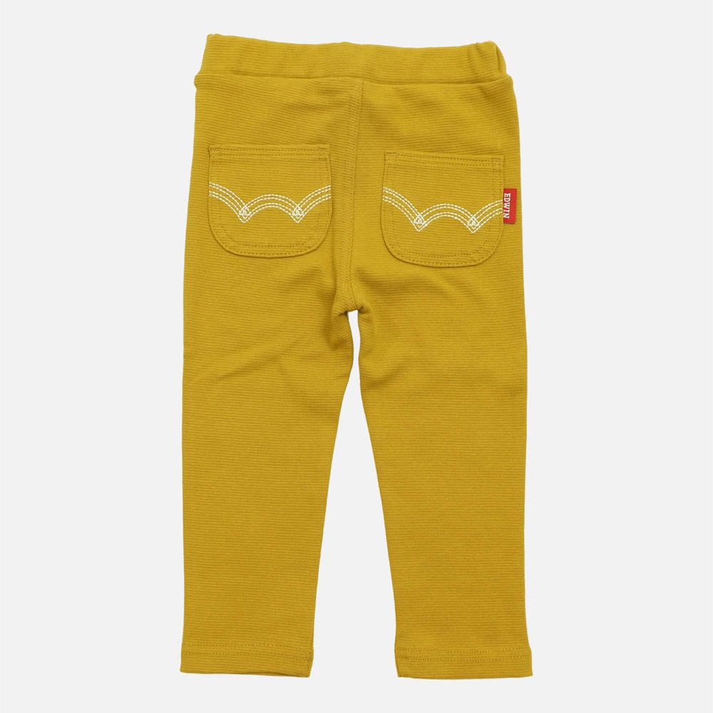 EDWIN聯名 超彈性伸縮長褲-芥末黃