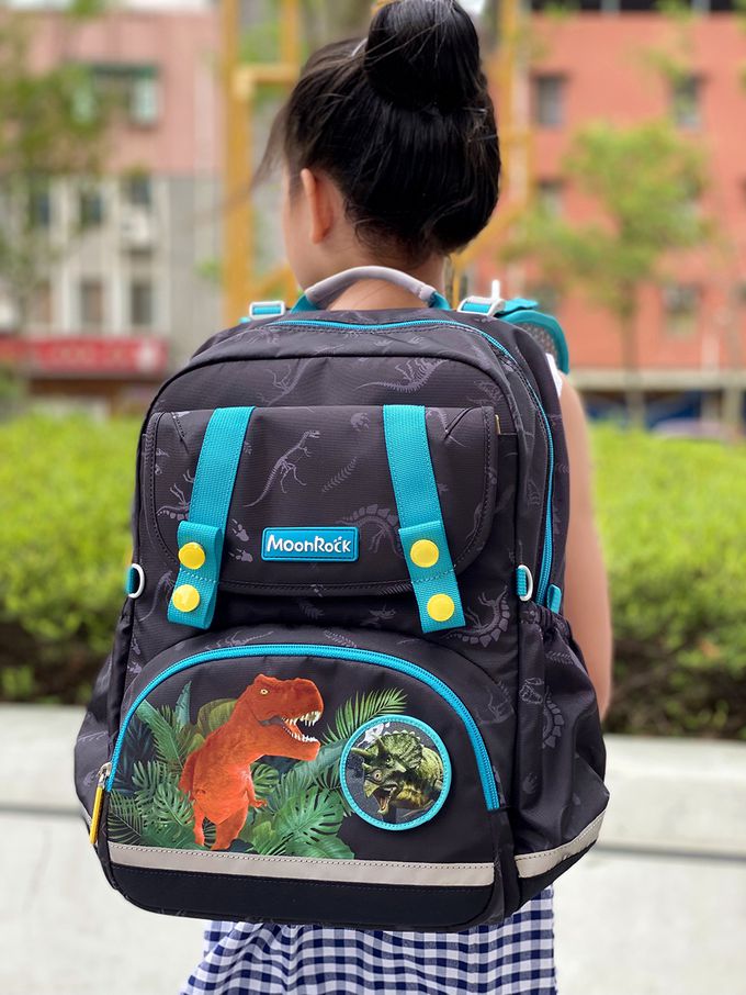 MoonRock - 護脊書包-SP1 恐龍世紀-LED胸扣2023款 適用身高:95-140cm-19L