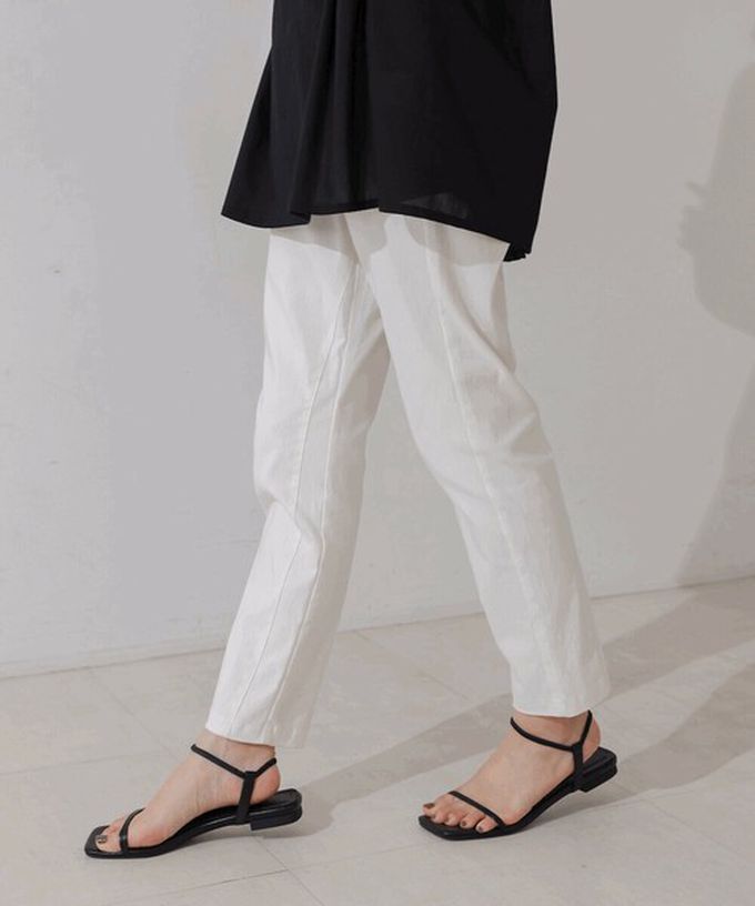 日本 Bab - 接觸冷感 UVcut定番美腳九分褲-葡萄紫