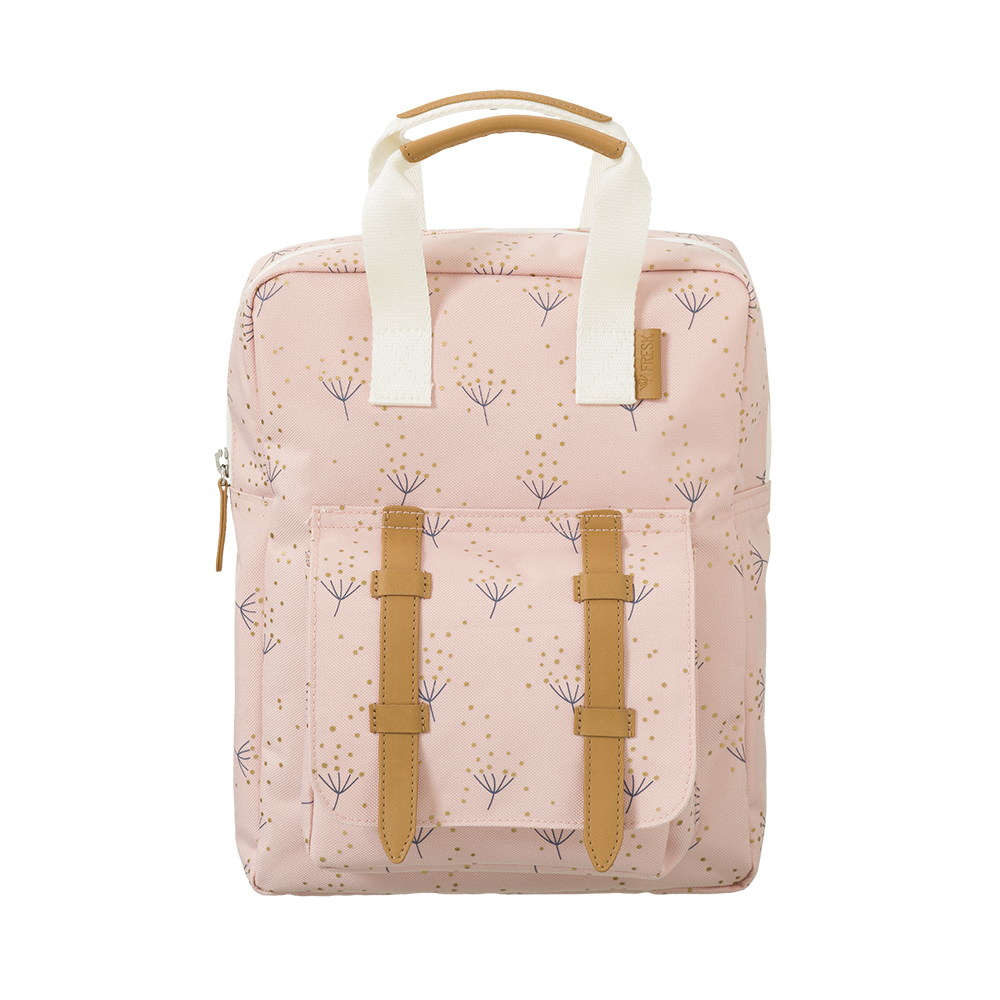 荷蘭 FRESK - 北歐風設計可愛小後背包-小背包-淺粉紅小花