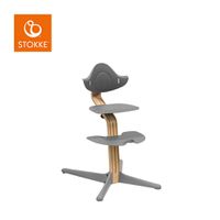 Stokke - nomi 多階段成長椅-橡木款-灰色
