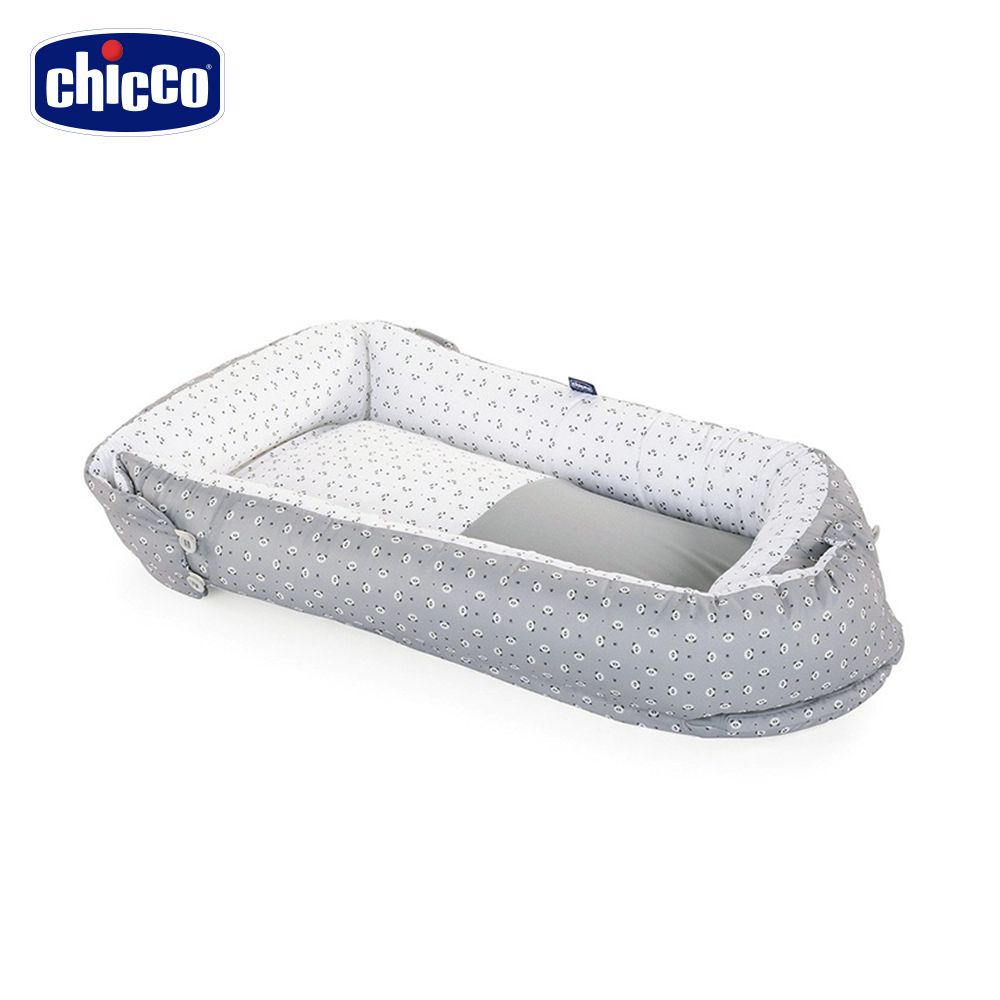 義大利 chicco - 媽咪抱抱多功能嬰兒床中床-花花熊貓
