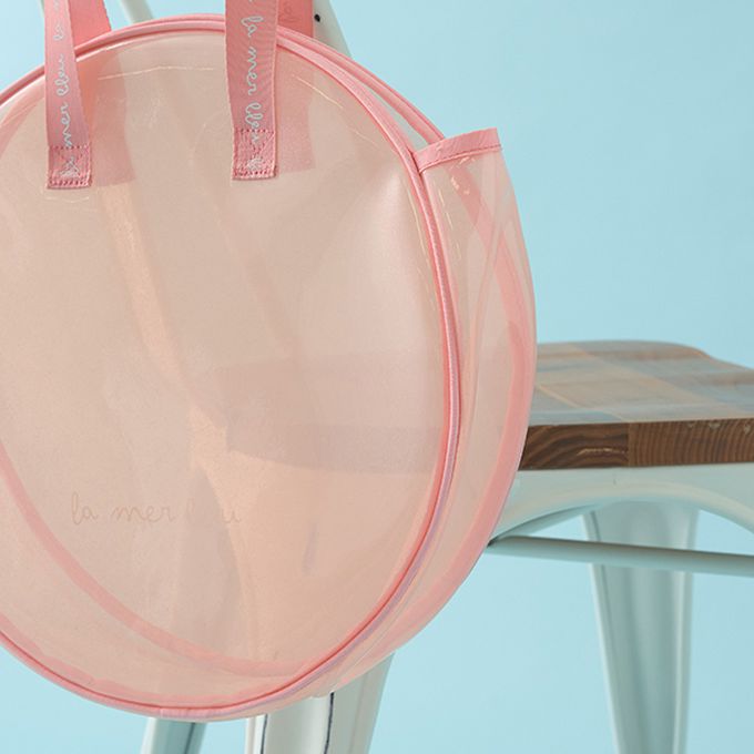 日本 Lycee mine - 微閃亮圓形透明玩水/游泳包-薄荷綠 (F)