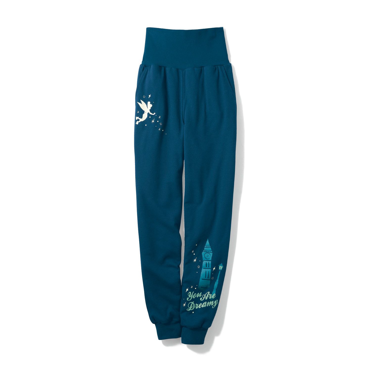 日本千趣會 - 迪士尼 柔軟家居休閒長褲-米奇花草-深灰