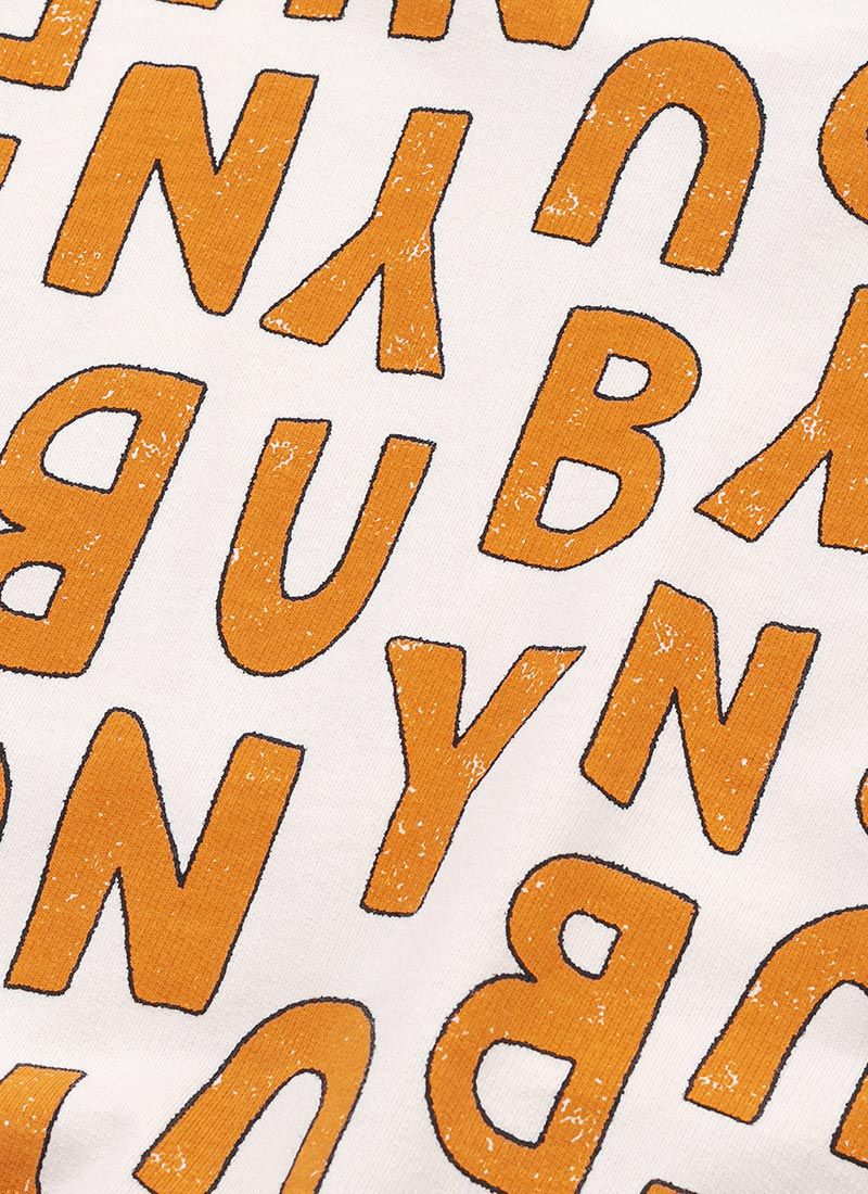 韓國 OZKIZ - 滿版字母印長袖大學T