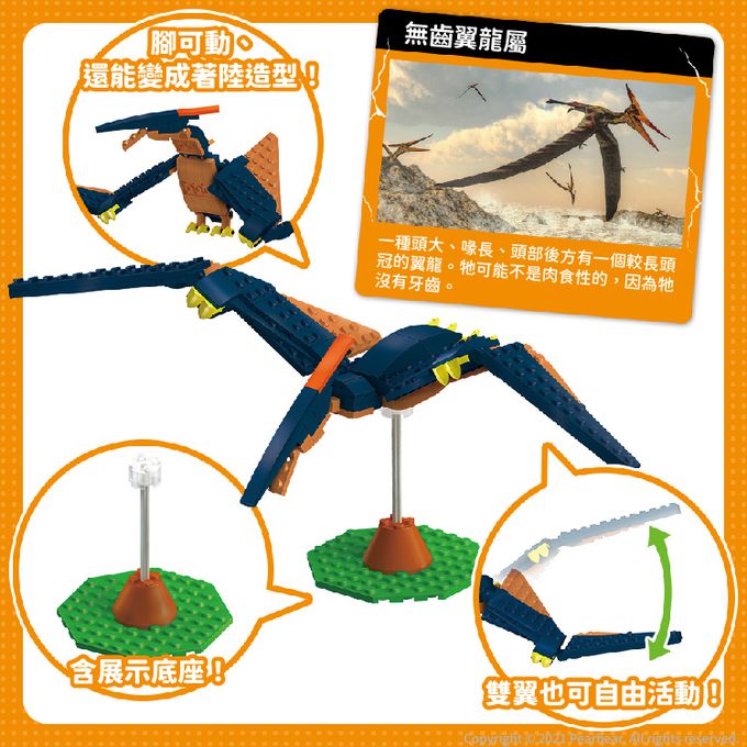 日本 Silverback - 可動擬真積木-翼龍