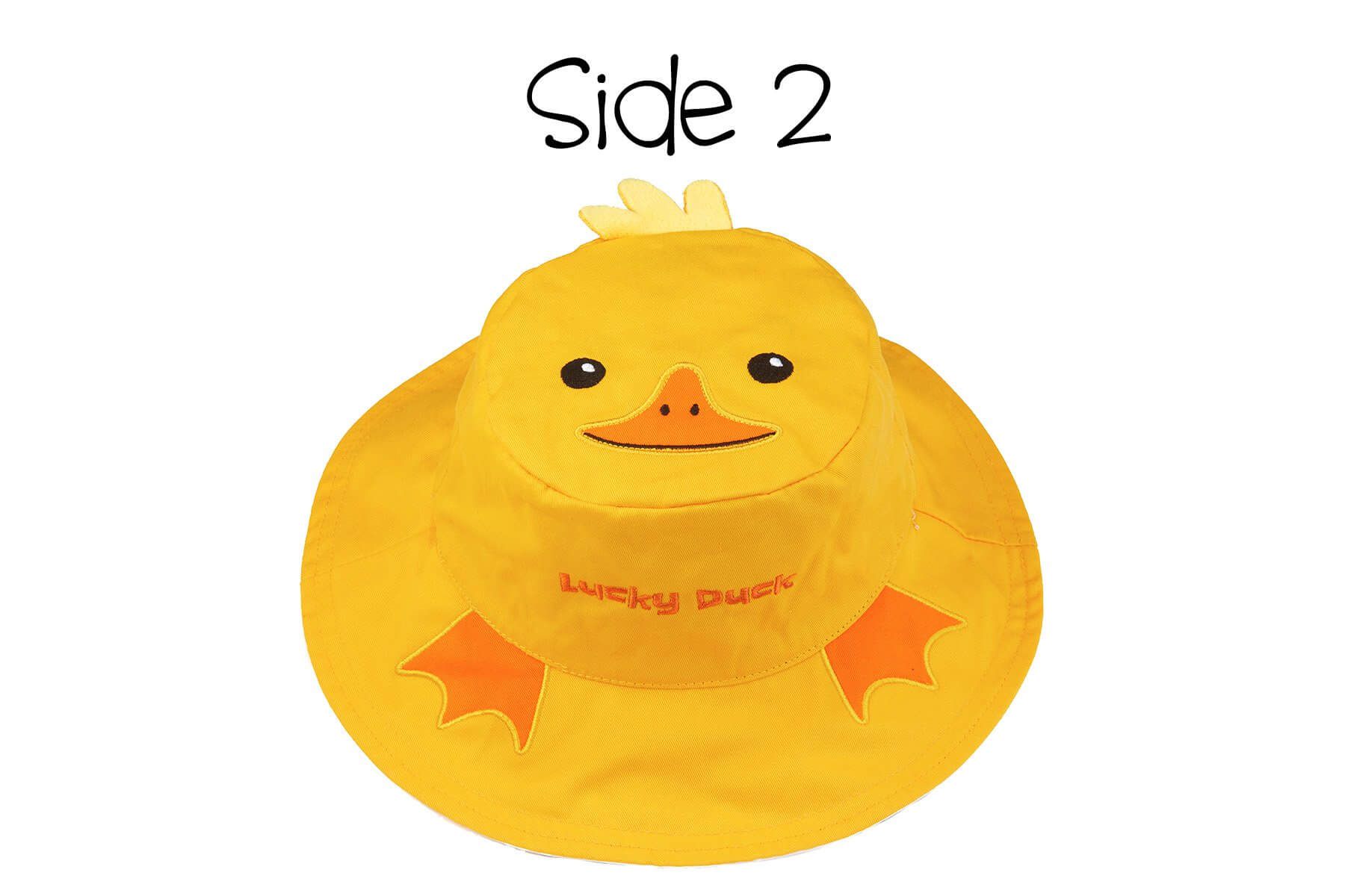 加拿大 flapjackkids - 雙面遮陽帽-小鴨/乳牛