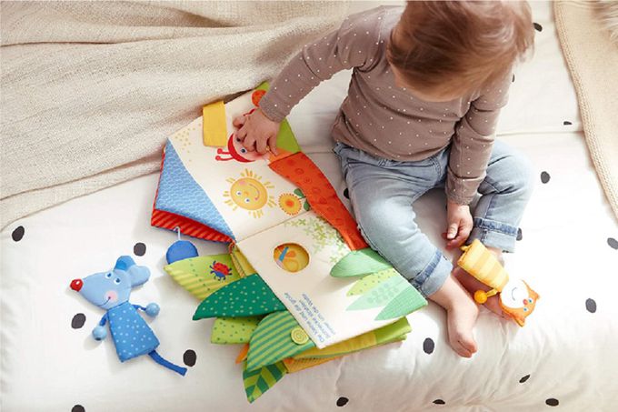 德國HABA - 手指偶寶寶布書-葉子屋