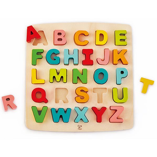Hape - ABC大寫立體木拼圖-(新版)
