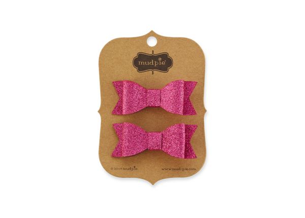 美國 Mud Pie - 兩入組髮夾-俏皮桃 (單一尺寸)