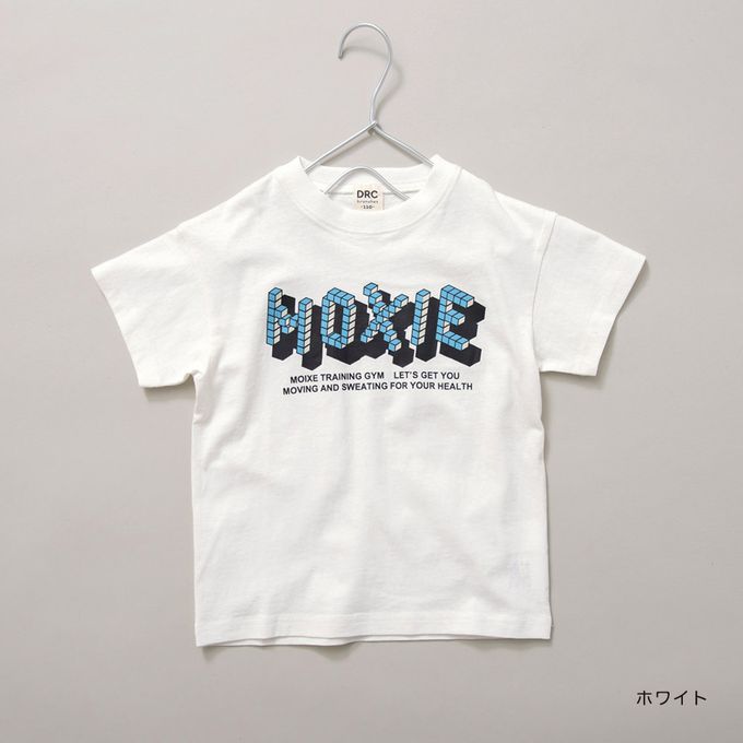 日本 BRANSHES - 100%棉 酷帥印花短袖上衣-背後大矩形-螢綠