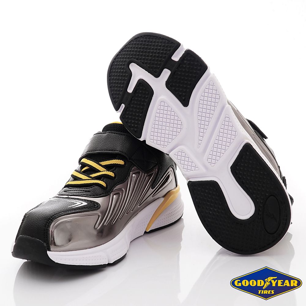 GOODYEAR - 固特異緩震慢跑童鞋(中大童段)-運動鞋-銀