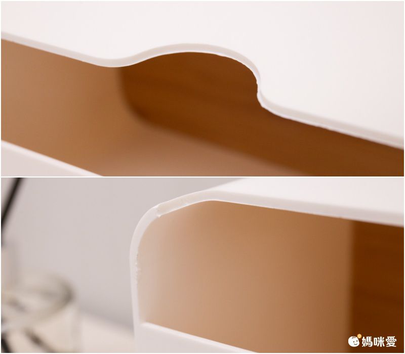 日式無印風口罩收納盒-竹板蓋款-白色 (12x23x13cm)