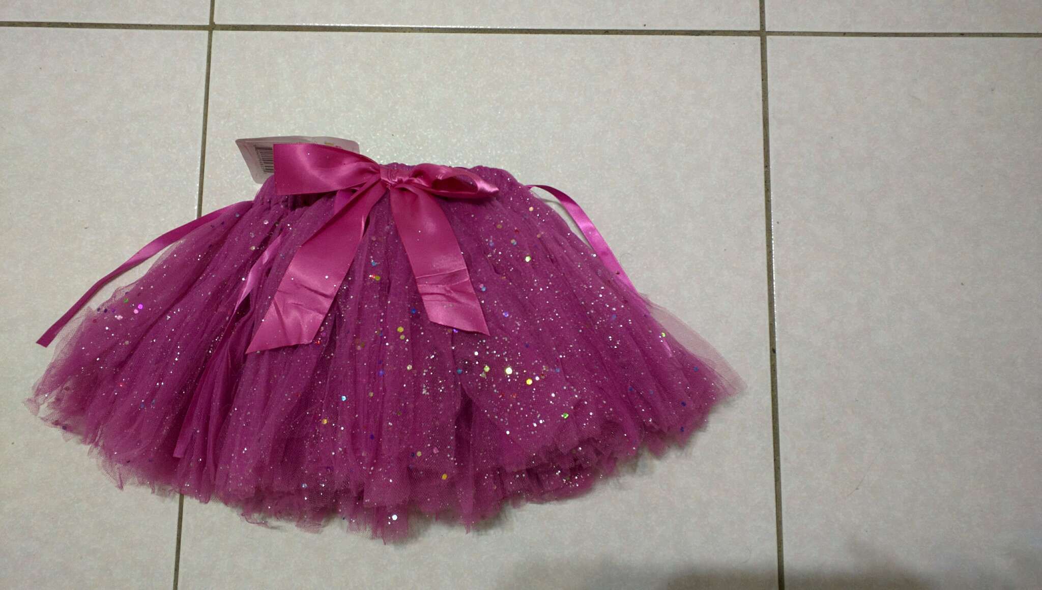 RuffleButts紫色亮片蓬蓬紗裙