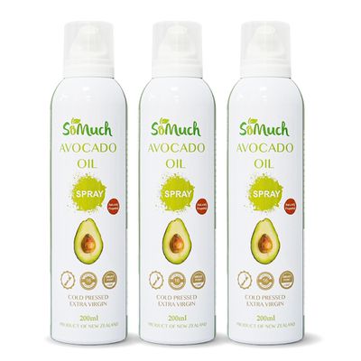 壽滿趣 - 紐西蘭Somuch-頂級冷壓初榨酪梨油噴霧/噴油瓶-200mlx3
