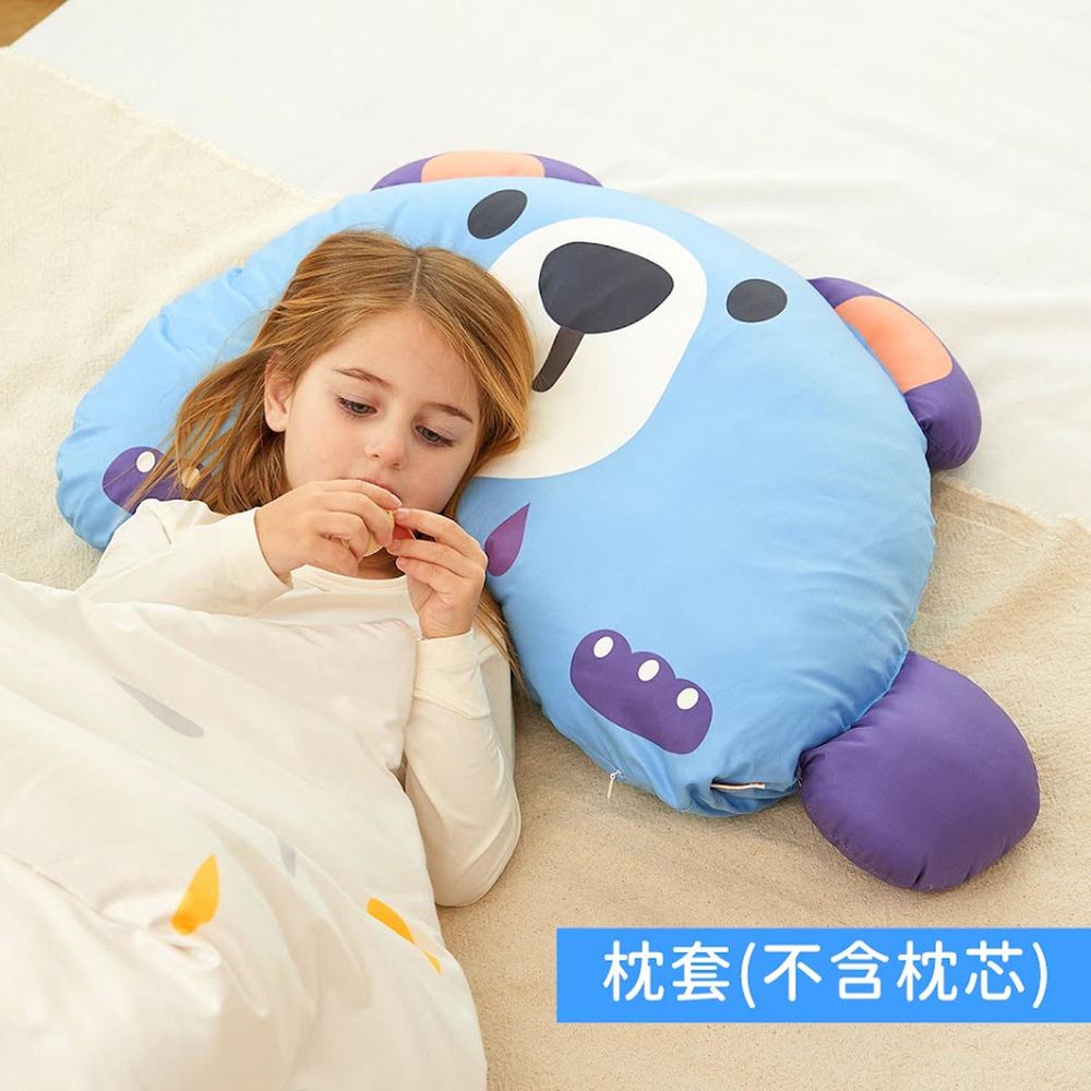 韓國 Hello HiZoo - 手工製動物夥伴防蟎抗菌兒童枕套-守護熊 (70x50cm)