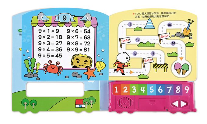 九九乘法有聲書*新版*-FOOD超人