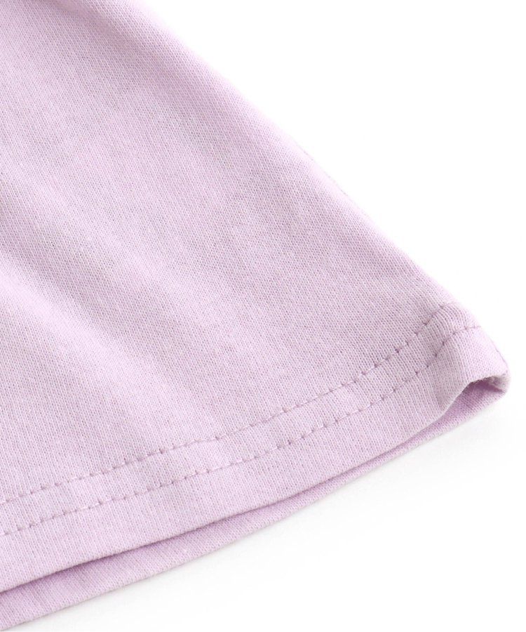 日本 apres les cours - 清新小白花蝴蝶結短袖上衣-水藍