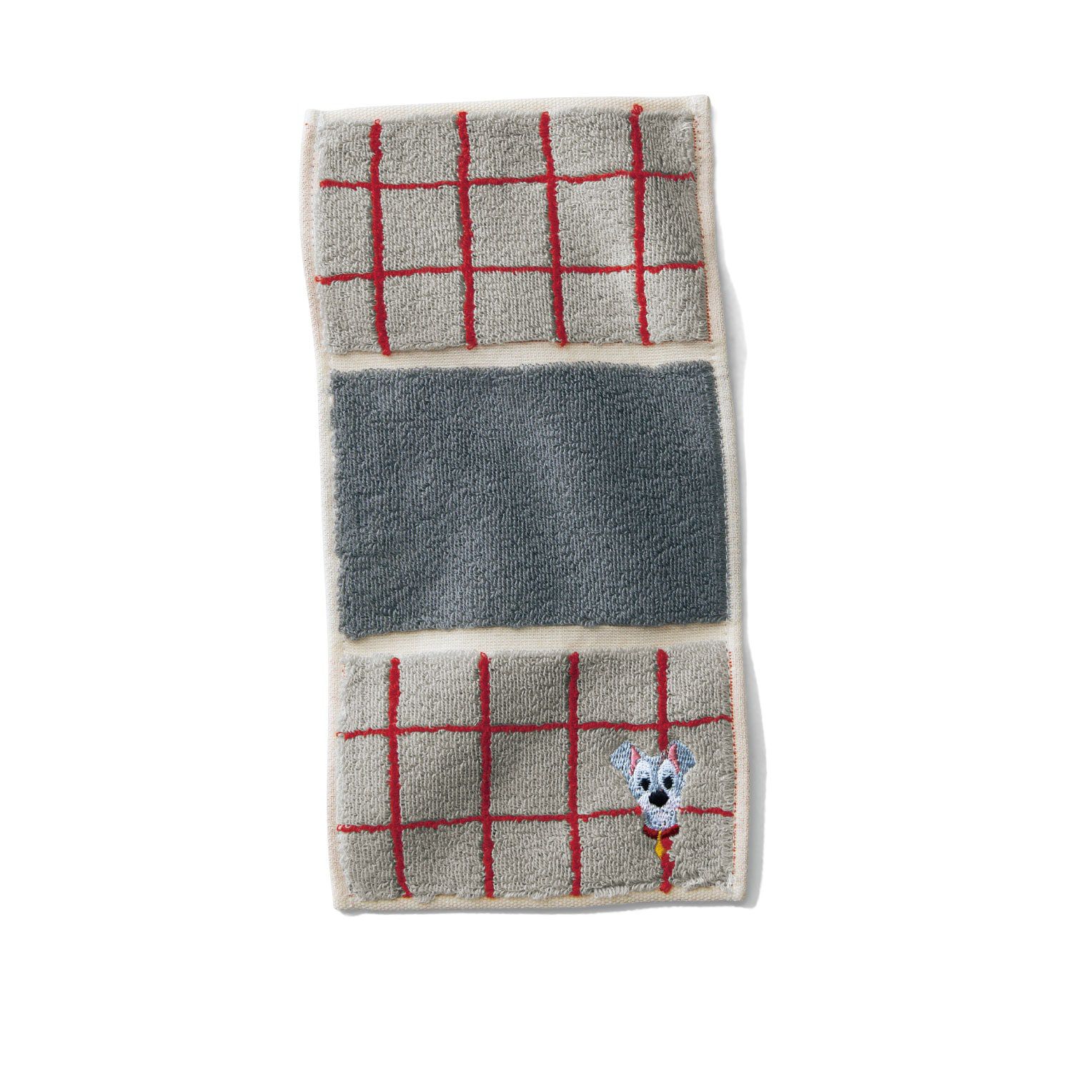 日本千趣會 - 日本製 迪士尼純棉今治方巾/手帕-三折便攜款-米妮點點 (12.5×25cm)