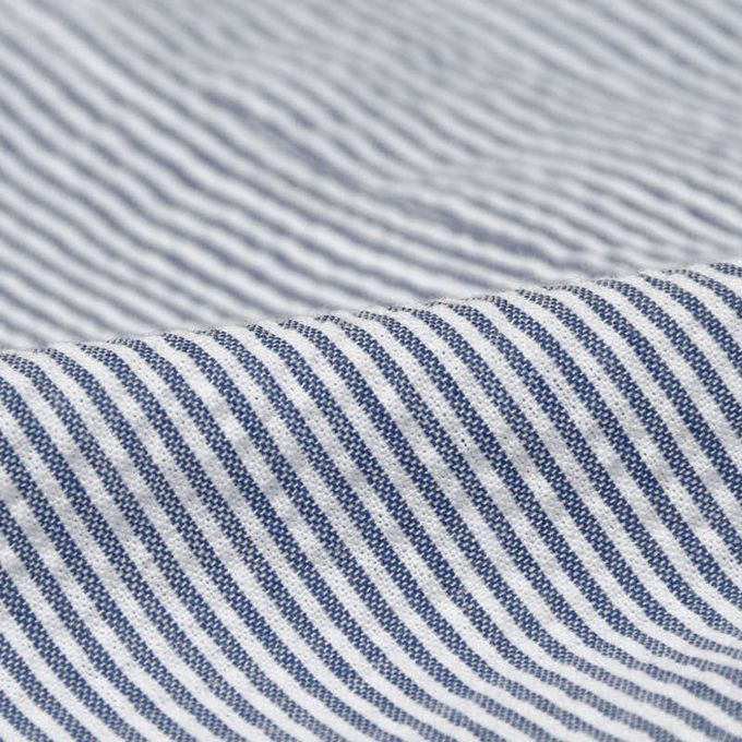 akachan honpo - 短袖兔裝-平織 航海圖案-深藍色