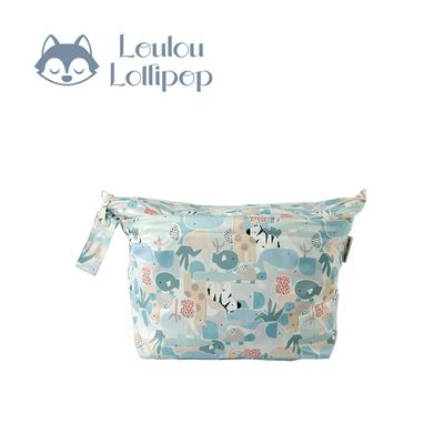 Loulou Lollipop - 可掛式防水雙層萬用收納包-動物拼圖