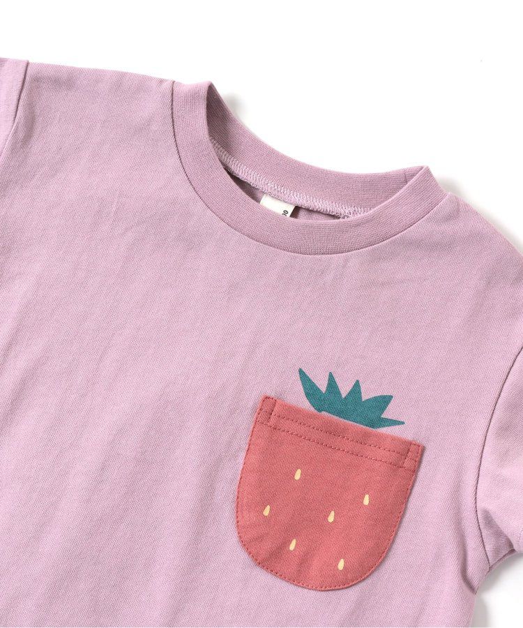 日本 apres les cours - 童趣印花口袋短袖上衣-昆蟲-草綠