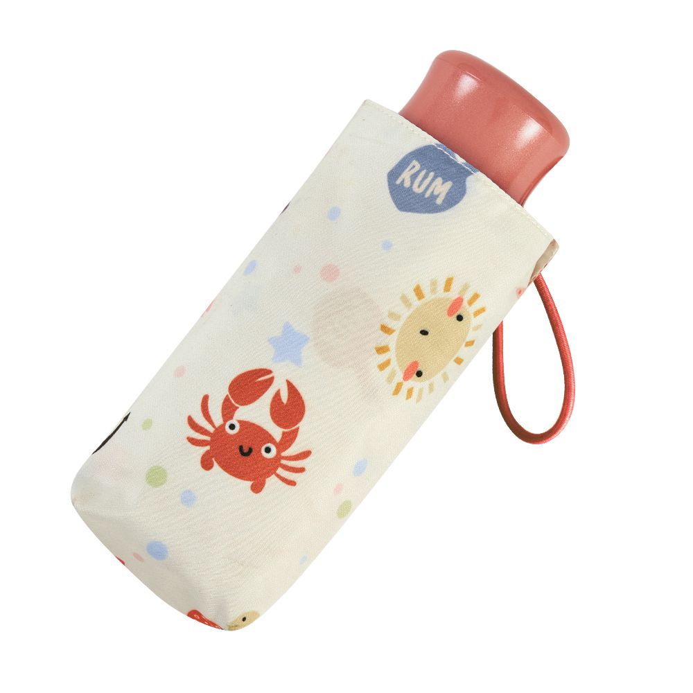 抗UV手開迷你口袋傘-海盜鸚鵡-230g