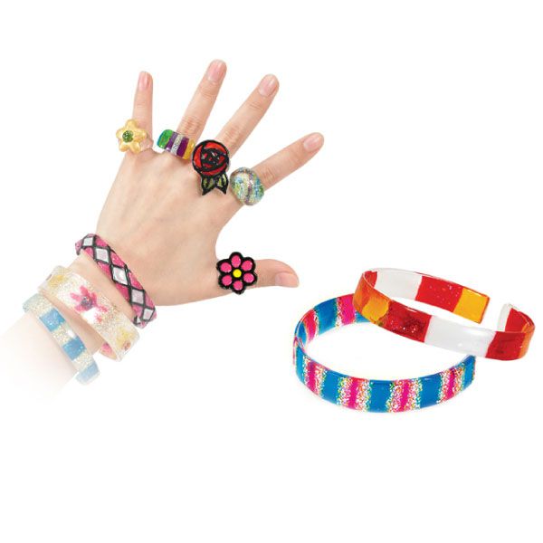 韓國 AMOS - 10色戒指手環主題吊飾玻璃彩繪膠