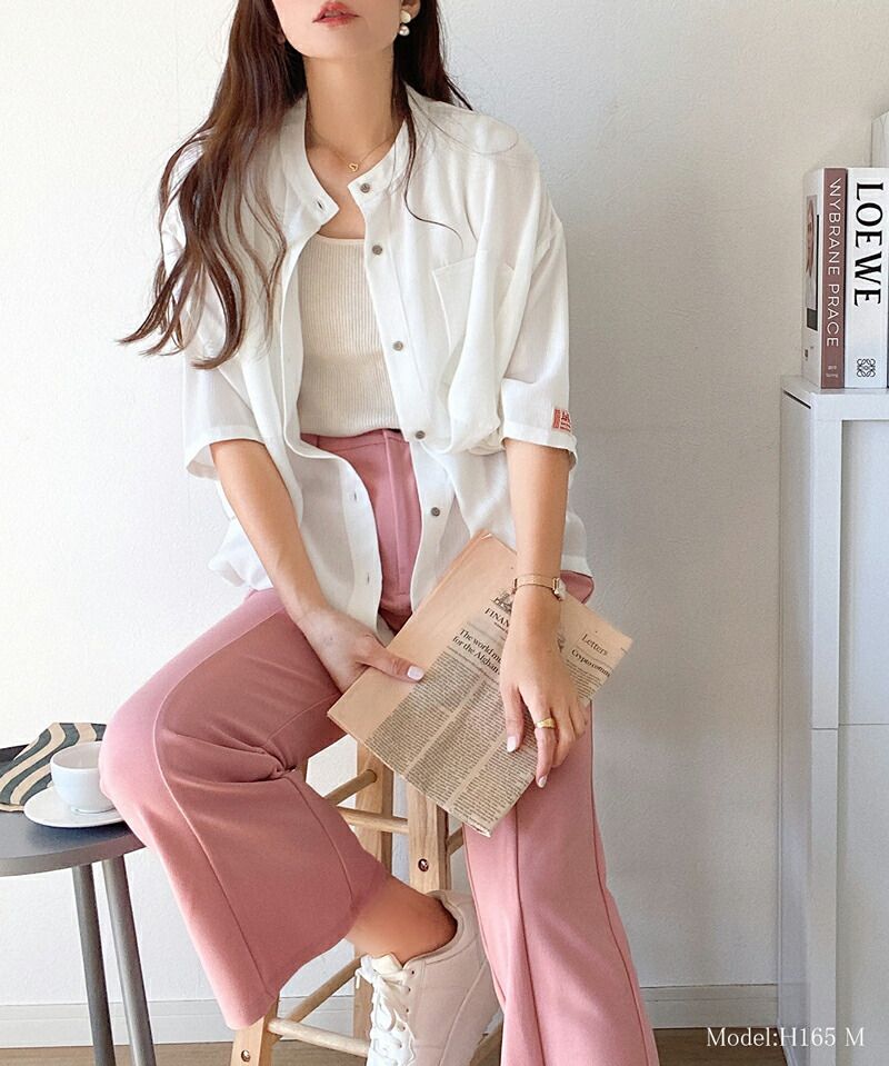 日本 Classical Elf - 楊柳皺縮微透膚短袖襯衫/薄外套-沙杏